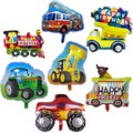 Cartoon Car Balloon Style Party Car Foil Balloons Engineering Car Foil Ballo