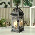 Decorative Candle Lantern 38cm Tall Metal Candle Lanterns Vintage Style Hangin