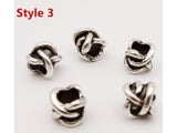 5pcs/pack Different 5 Styles Hair Braid Dread Beard Dreadlock Beads Rings Tube