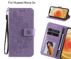Huawei Nova 2s Case Embossed Floral Leather Wallet case