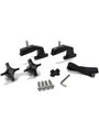 Hi-Lift Jack Floor Jack Mount Hood Mount Bolt-On Aluminum Black Jeep W