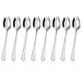 Stainless Steel Sporks Salad Forks 8 Pack - Long Handle Dessert Spoons Ice Crea
