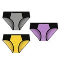 Large Size Cotton Hip-lifting Color Matching Ladies Underwear