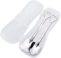 Cute Shovel Spoon Stainless Steel Spade Spoons For Fruit Coffee Cake Dishwashe