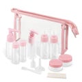Portable Toiletry Containers Set Travel Bottles Kit Leak Proof Clear Pet Fligh