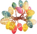 Easter String Lights 2 Modes With 10 Leds 1.5m For Easter Eggs Birthday Party
