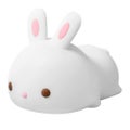Cute Bunny Night Light For Kids Room - Silicone Squishy Girls Night Light