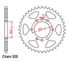 Brand New * Supersprox * Rear Sprocket To Suit SUZUKI LT230 230cc