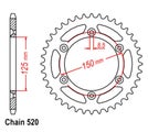 Brand New * Supersprox * Rear Sprocket To Suit HUSQVARNA FC250 250cc