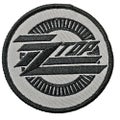 ZZ Top Logo Circle Iron On Patch
