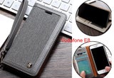 Vodafone E8 Case Wallet Denim Leather Case