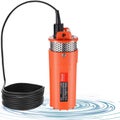 Solar Water Pump 12V Submersible Deep Well Pump 1.6 GPM 70m 96W for Farm
