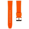 Checkered Vulcanized FKM Rubber Watch Strap - Quick Release - Black (2419)