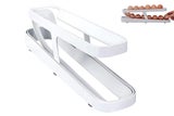 Egg Dispenser Auto Rolling Egg Holder 2 Tier Eggs Storage Egg Tray for Refrigera