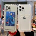 Transparent Phone Case With Card Slot Suitable For iPhone 15 Pro Max