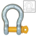 ITM Bow Shackle-Yellow Pin GS Screw Pin-1 Ton-10mm Body