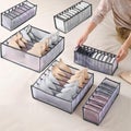 6 Pcs Underwear Drawer Organizer Foldable Storage Box Large Capacity Drawer Sto