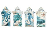 Adult Hooded Bath Towel Beach Towel Wearable Cover-Up Swimming Bath Towel