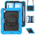 iPad Air 11 inch M3 A3266 (2025) Hand Strap Stand Case-LightBlue&amp;Black