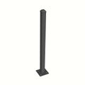 Aluminium Fence Flange Post - 100x4.0mm - Various Lengths and Colours Available