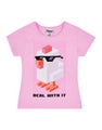 Crossy Road Pink Short Sleeved T-Shirt (Girls)