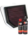 K&amp;N Air Filter YA-1006 + Recharge Kit Fits Yamaha