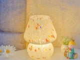 Glass Mushroom Lamp Bedside Desk Lamp Dimmable Night Light Home Decor Print