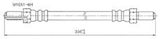 2X NEW *PROTEX* HYDRAULIC HOSE - FRONT FOR FORD ESCORT MK1 2D SDN RWD..