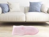 Pink 50x80cm Floor Rug Soft Faux Fur Rug Chair Couch Area Rug Bedside Carpet