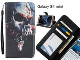 Galaxy S4 mini case 3 card leather wallet case printed ID