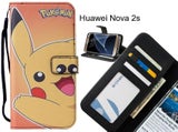 Huawei Nova 2s case leather wallet case printed ID