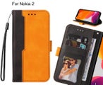 Nokia 2 Case Wallet Denim Leather Case Cover