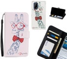 Realme 7 5G case 3 card leather wallet case printed ID