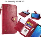 Samsung S21 FE 5G case executive multi card wallet leather case