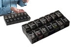 14 Slot 7Day Pill Box Dispenser Medicine AM/PM Pill Box Weekly-Black