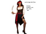 Captain Pirates Caribbean Jack Sparrow Pirate Fantasia Adult Cosplay Fancy