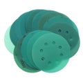 15Pcs 5 Inch 125MM 8 Holes 60 to 2000 Grits Hook and Loop Polyester Film CHK29M
