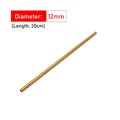Brass Tubes DIY Pipe Round Diameter 2/3/4/5/6/7 /8/9/10/12mm Length 300mm Long 0