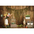 Easter Backdrop Spring Garden Rabbit Decoration Flower Photography Backgr CHK29M