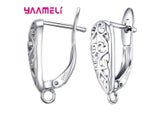 DIY 925 Sterling Silver Lever Back Ear Wire Jewelry Findings