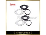2sets Manifold Carb 25mm Intake Pipe Gasket Spacer Seal For 110cc 125cc 140cc
