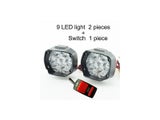 Motorcycle Headlight Scooter Fog Spotlight 12V LED Motorbike ATV Moto Working
