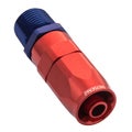 Proflow Fitting, Male Hose End Straight 3/8in. NPT To -08AN Hose, Blue - PFE8...