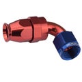 Proflow Aluminium 120 Degree Hose End Hose End For -06AN PTFE Hose, Red/Blue ...