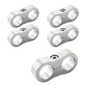 Proflow Aluminium Hose & Tubing Clamp Separators, 5 pack, Clamp 10mm ID Hole,...