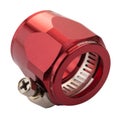 Proflow Aluminium Hex Hose Finisher Clamp 15.8mm ID, Red - PFE150-06R