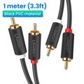 UGREEN RCA Stereo Cable 2 RCA Male to 2RCA Male Stereo Audio Cable for Ho CHK12N