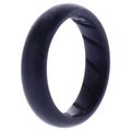 ROQ Silicone Wedding Ring - Dome Solid BR Comfort Fit - Basic-Black by ROQ fo...
