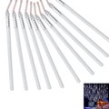 Solar Powered Lights Christmas Decoration Lamps Meteor Shower Rain Lights -White