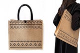Jute Tote Bag With Handle Reusable Handbags Burlap Tote Mama Bag-ST2